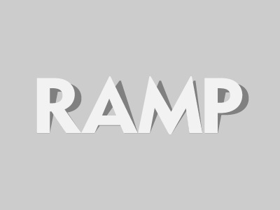 Ramp letters typography