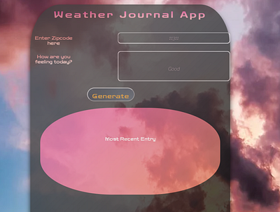 Weatherly UI/UX css3 design html5 illustration javascript js ui