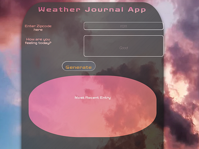 Weatherly UI/UX css3 design html5 illustration javascript js ui