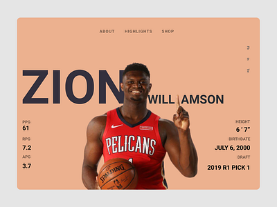 2019 NBA Draft: Zion Williamson by KPH on Dribbble