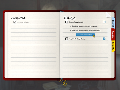 ND:MID UI Redesign - Journal Task List design games ui