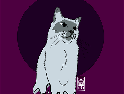 kaio artedigital cat design design art drawing illustration illustrator vetorial