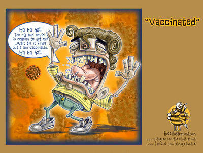 Vaccinated characterdesign childrens illustration coronavirus covid19 design digital art drawing fearless illustration notscared vaccinated vaccine