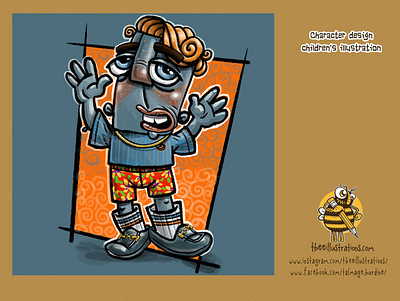 Blue Boy blueboy characterdesign childrens illustration design digital art drawing illustration