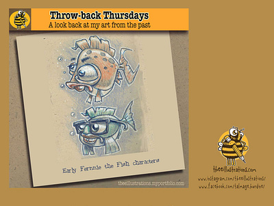 Throwback Thursday - Fish characterdesign childrens illustration design digital art drawing fernniethefish fish illustration