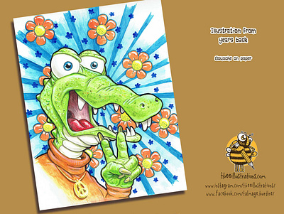 Al E. Gator alligator characterdesign childrens illustration design digital art drawing illustration reptile