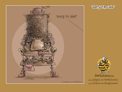 Sorry I'm Late characterdesign childrens illustration design digital art drawing illustration