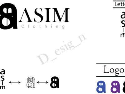 Asim Clothing - #Logo characterdesign graphic design illustration logo logos