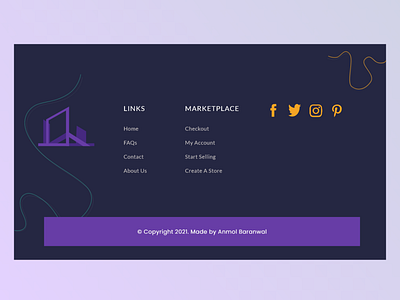 Footer Design branding design footer icon logo modern design typography ui ux