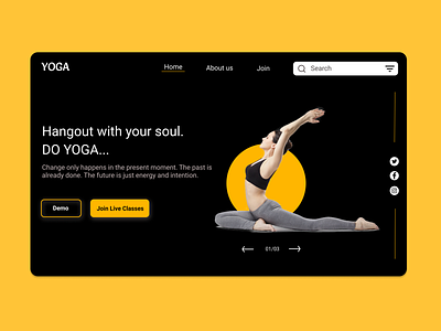 Yoga Website Landing Page