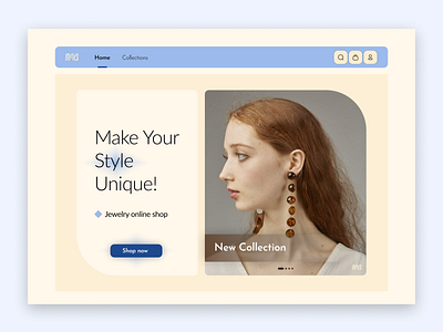 E-commerce(Jewelry online shop) Landing Page branding design graphic design illustration typography ui ux