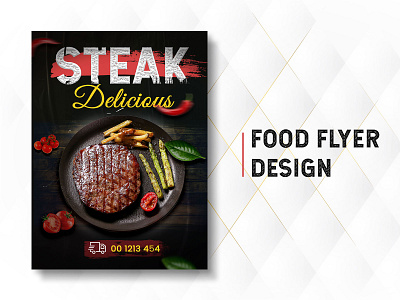 Food Flyer Design ads banner flyer flyer design food food flyer graphic design restaurant