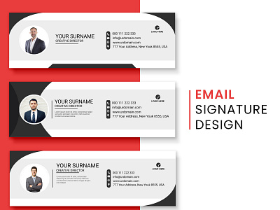 Business Email Signature Design Template visual identity
