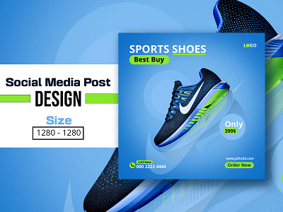 Social Media Nike Shoe Template , Ads banner