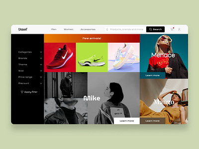 UrbanF Shopping site amazon branding design flipkart myntra shopping ui uiux ux website