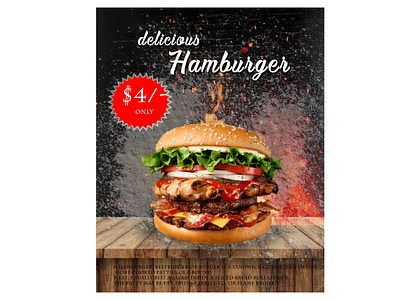 Hamburger sale poster abstract app branding design flat design homedesign illustration painting vector webdesign