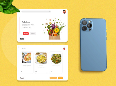 food delivery app abstract branding flat design homedesign mobile mobile app mobile design mobile ui painting ui design ux ui vector webdesign