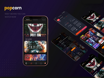 popcorn movie app concept