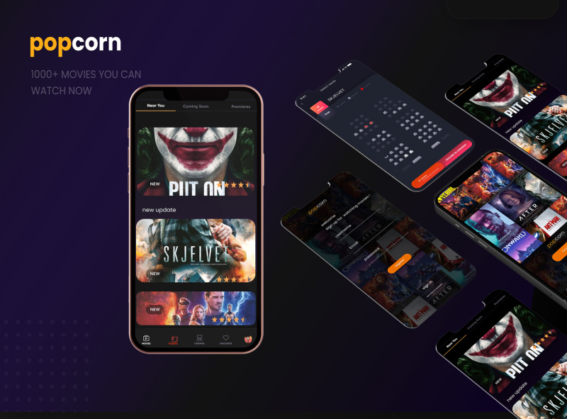 popcorn movie app concept by Sijo John on Dribbble
