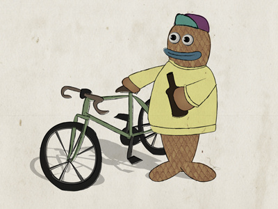 Cyclist ale cyclist illustrator photoshop