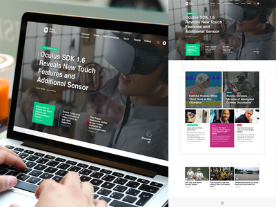 News website template