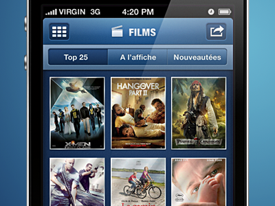 IPhone Movie List blue cinema iphone movie poster retina