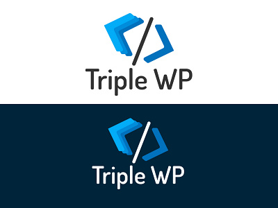 TripleWP branding dailylogochallenge design flat logo logocore web