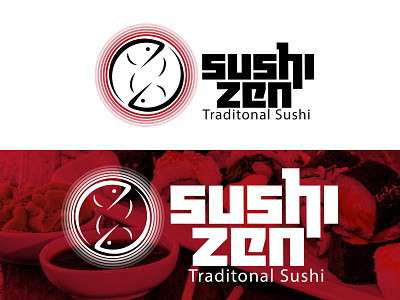 Sushi Zen branding dailylogochallenge design flat icon illustration illustrator logo logocore minimal