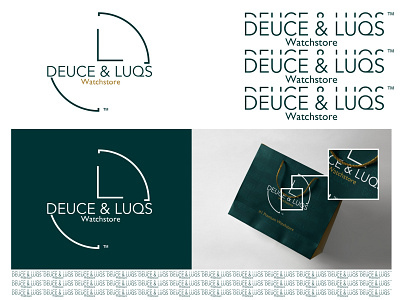 Deuce & Luqs Watchstore branding dailylogochallenge design flat icon illustration illustrator logo logocore minimal