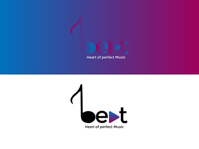 Beat Music App branding dailylogochallenge design flat icon illustration illustrator logo logocore minimal