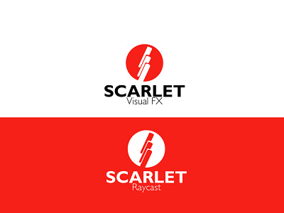 Scarlet VFX branding dailylogochallenge design flat icon illustration illustrator logo logocore minimal