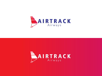 Airtrack Airways branding dailylogochallenge design flat icon illustration illustrator logo logocore minimal