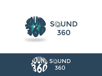 SOUND 360 branding dailylogochallenge design flat icon illustration illustrator logo logocore minimal