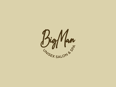 Big Man Unisex Salon branding dailylogochallenge design flat icon illustration illustrator logo logocore minimal