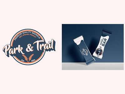 Park & Trail Granola Company branding dailylogochallenge design flat icon illustration illustrator logo logocore minimal