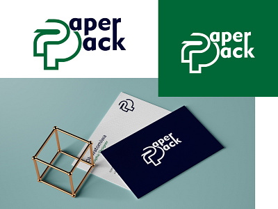 Paper Pack Packaging Co. branding dailylogochallenge design flat icon illustration illustrator logo logocore minimal