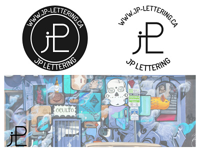 JP Lettering branding dailylogochallenge design flat icon illustration illustrator logo logocore minimal