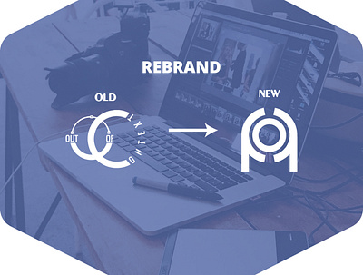 REBRAND : OUT OF CONTEXT ARTISTRY branding design flat illustration logo logocore vector