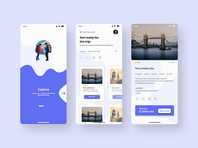 Travel Agency Mobile App app branding design inspiration minimal travel travel app travel app design travel app ui traveling app trendy trip trip app trip planner uiux