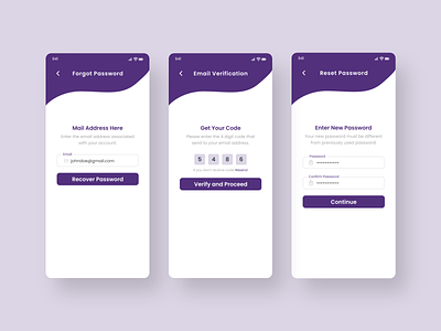 Forgot Password Screen by Masum Ahmed on Dribbble