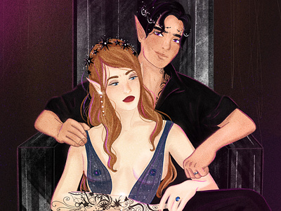 2D illustration ACOTAR Sarah J Maas 2d 2dart art fanart illustration nft procreate