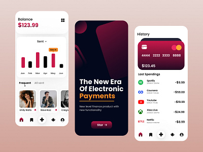 A New Era Of Electronic Payments appdesign appdesinger design designinspiration dribbble figma inspiratio interface interfaces ui uidesign uidesigner uidesigns uitrends uiux uiuxdesign userinterface userinterfaces ux