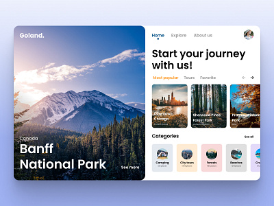 Travel Website Design Concept