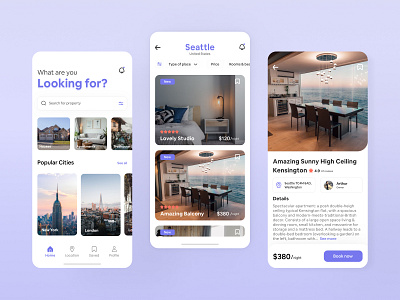 Booking App Concept aparments app design appdesign appdevelopment apps dailyui figma houses interface properties property ui uidesign uidesigner uidesigns uitrends uiux userexperience userinterface ux