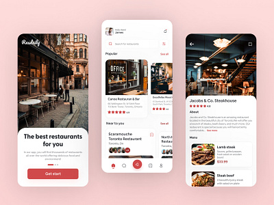 Restaurant app design dailyui design interface interfaces ui uidesign uidesigner uidesigns uitrends uiux ux
