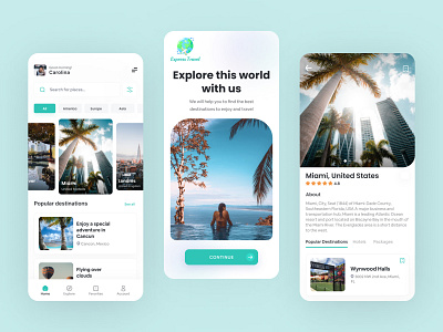 Express travel - design app