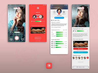 Zodr - Dating app app branding design flat icon logo ui ux