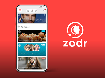 Zodr - Dating app app branding design ui ux