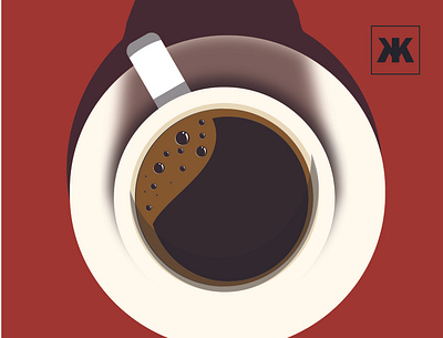 COFFEE design flat illustration minimal vector