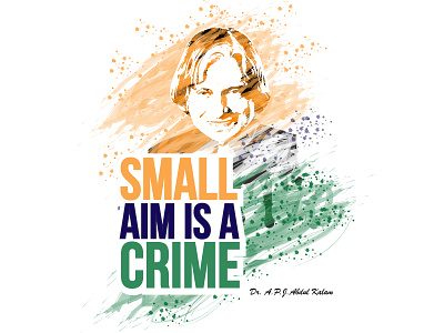 Trbute To Dr.A.P.J.Abdul Kalam concept art design illustration typogaphy vector